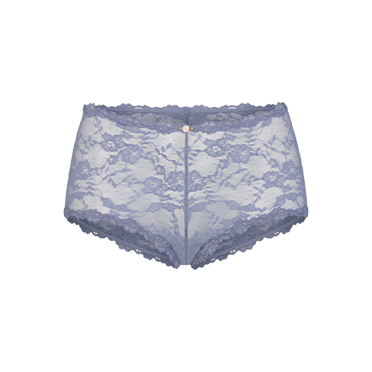 STRETCH LACE BOY SHORT | SLATE