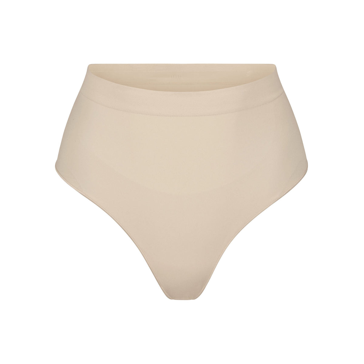 SEAMLESS SCULPT MID WAIST THONG | SAND