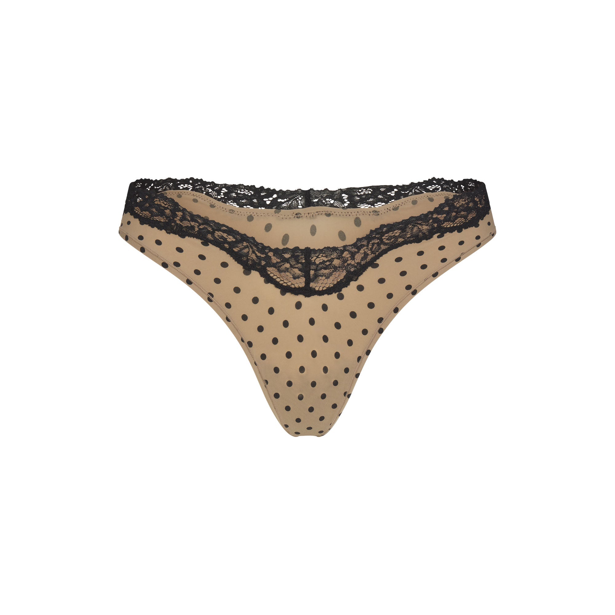 FITS EVERYBODY LACE DIPPED THONG 5-PACK | NEUTRAL DOT MULTI