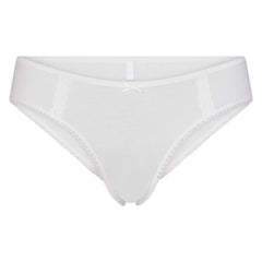 LIGHTWEIGHT COTTON LACE HIPSTER | SNOW