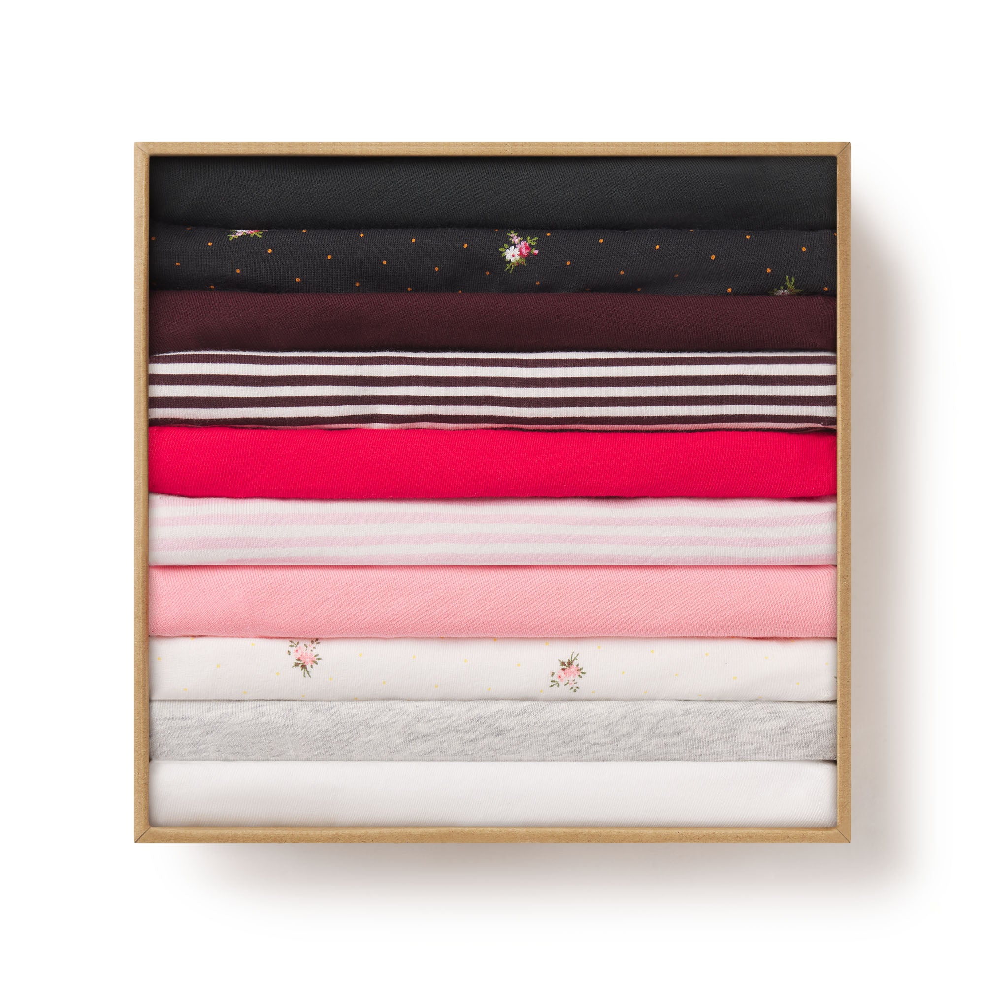 LIGHTWEIGHT COTTON THONG 10-PACK | MICRO DOT FLORAL MULTI