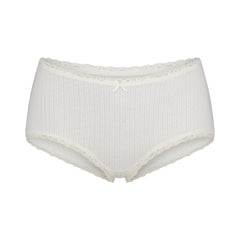 LIGHTWEIGHT COTTON POINTELLE LACE BOY SHORT | MARBLE TONAL