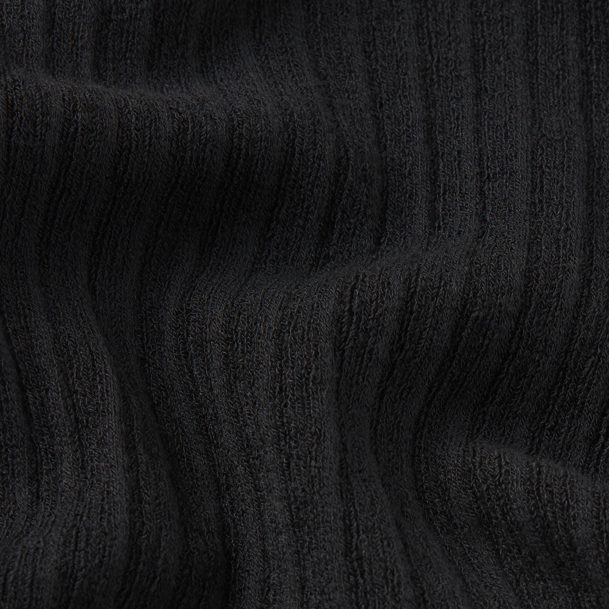 SHEER KNIT RUFFLE MINI SKIRT | ONYX