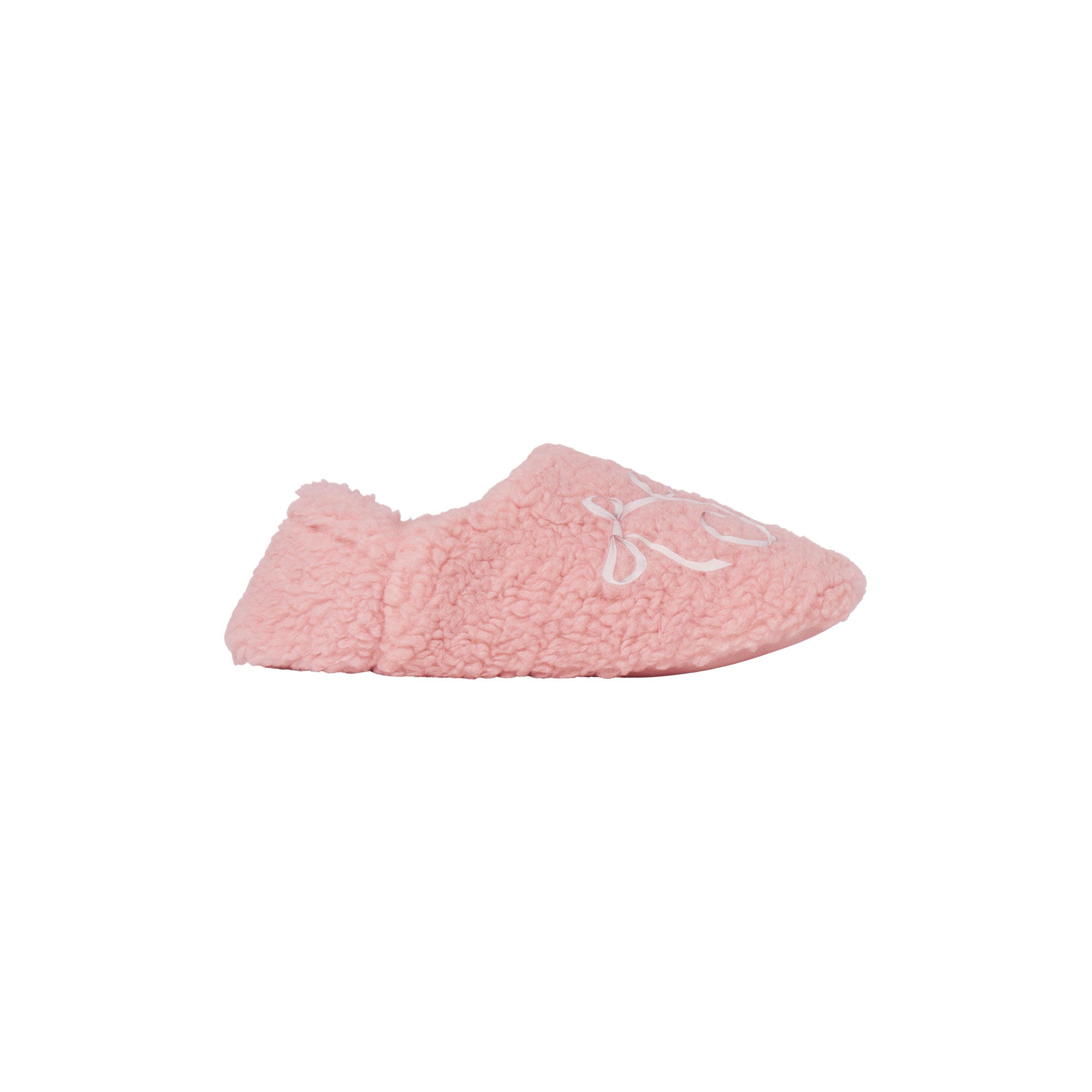SKIMS ACCESSORIES SHERPA SLIPPER | PEONY SKIMS BOW