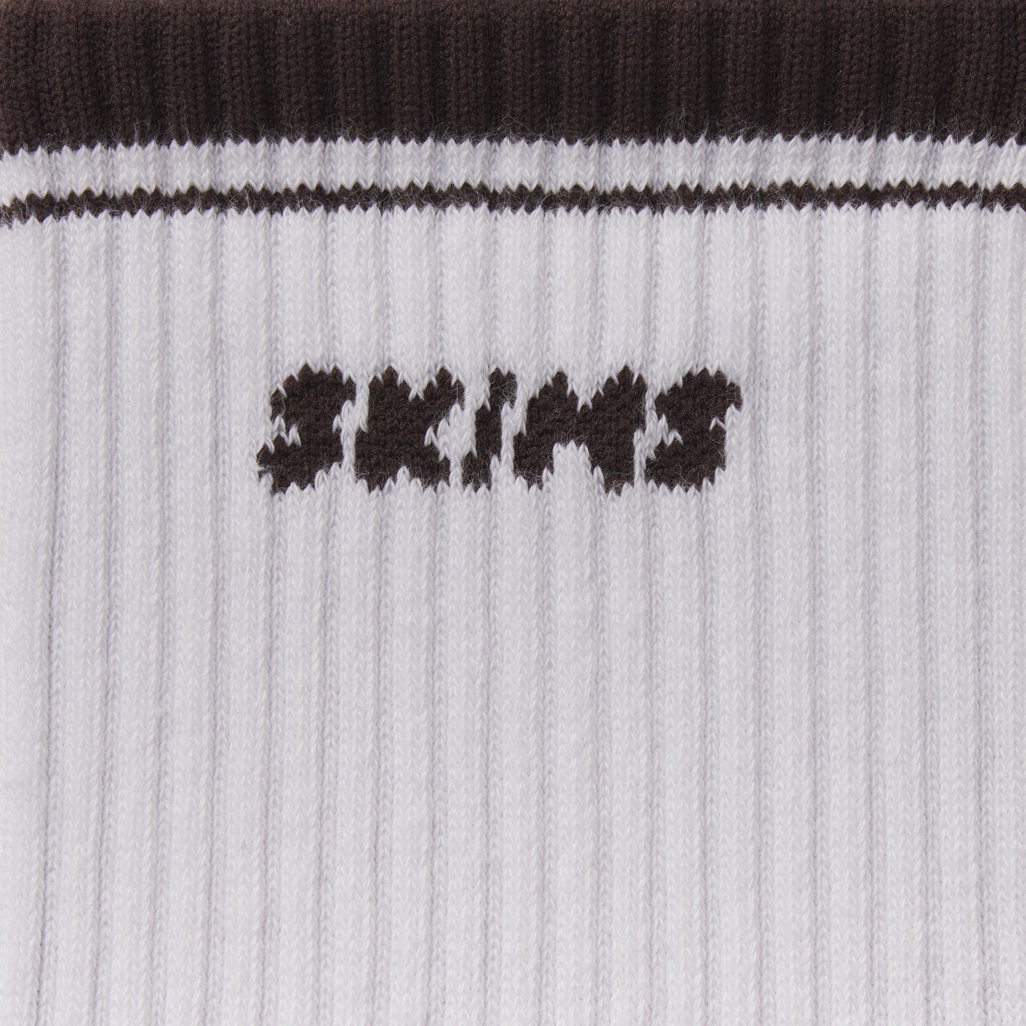 SKIMS SOCKS RIBBED CREW LOGO SOCK 3-PACK | STONE MULTI