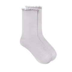 LETTUCE EDGE CREW SOCK 2-PACK | BUBBLEGUM AND SNOW