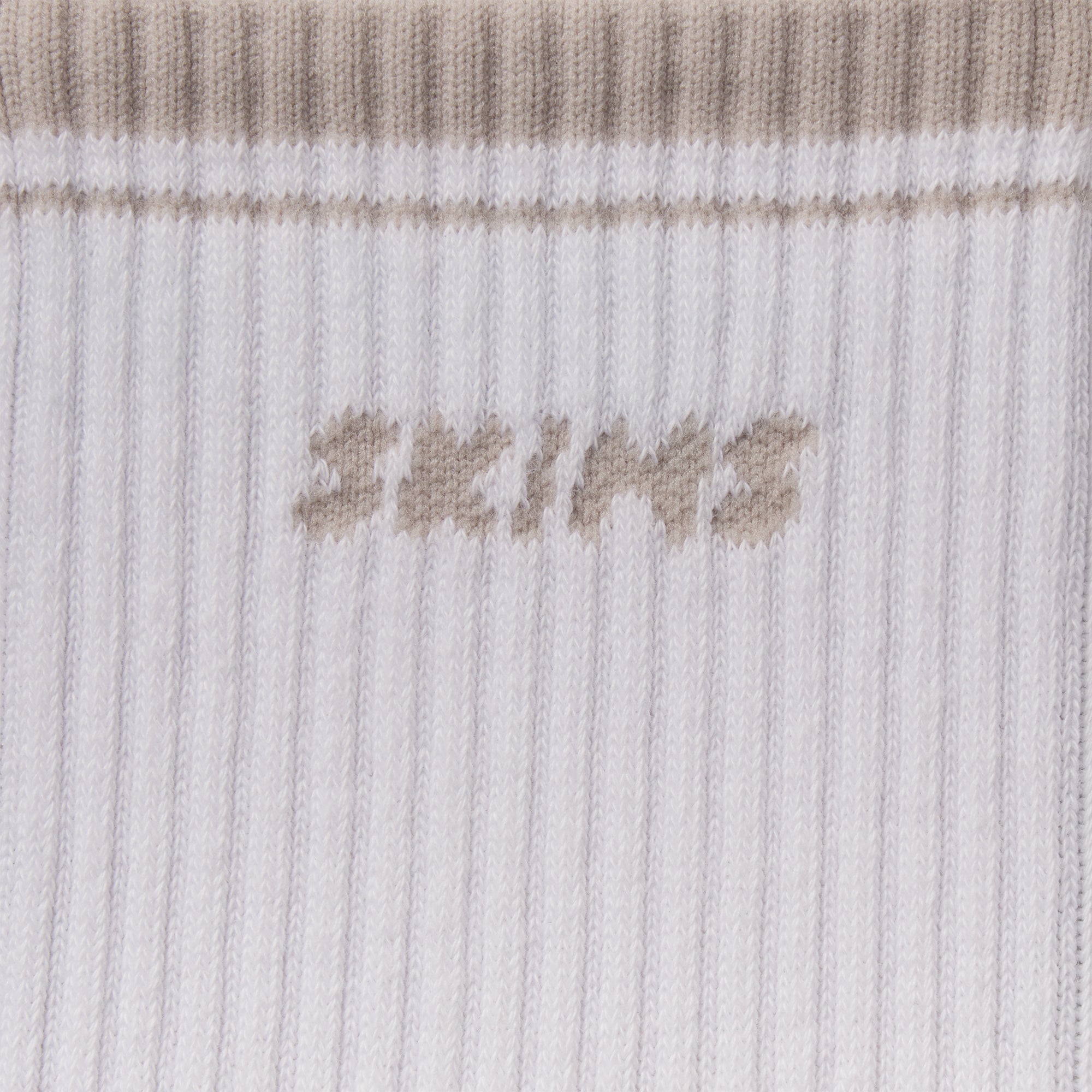 SKIMS SOCKS RIBBED QUARTER CREW LOGO SOCK | SNOW AND STONE