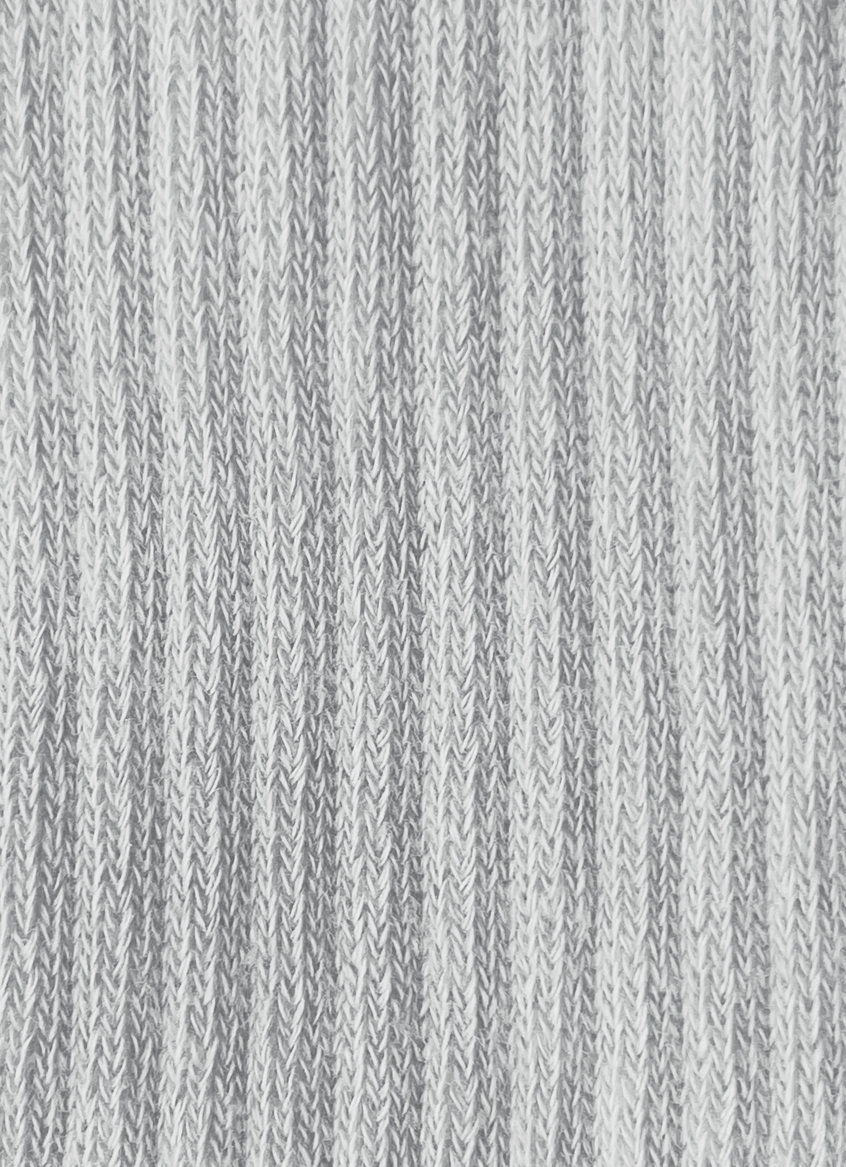 RIBBED CREW SOCK | LIGHT HEATHER GREY