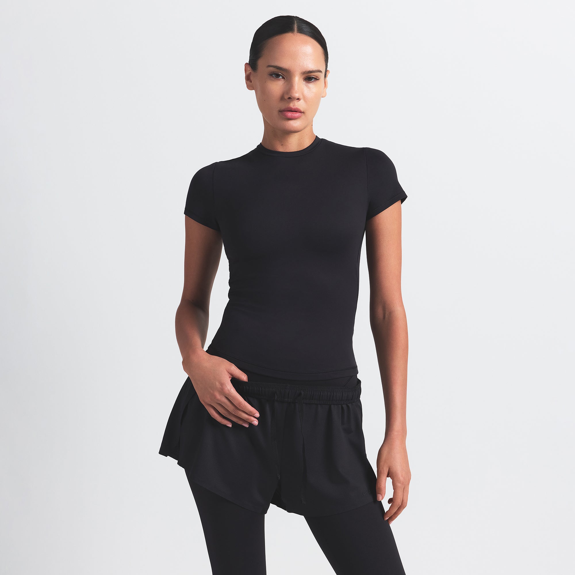 NikeSKIMS MATTE PADDED BABY T-SHIRT | OBSIDIAN
