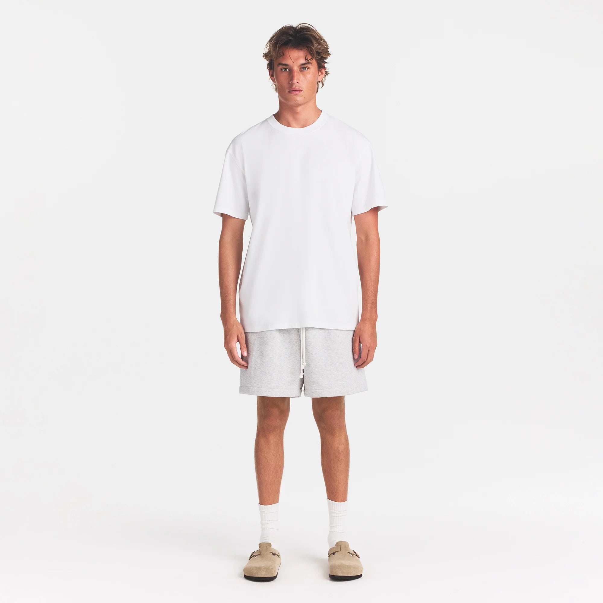 HEAVYWEIGHT COTTON MENS RELAXED T-SHIRT | CHALK
