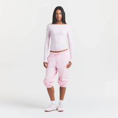 COTTON JERSEY LONG SLEEVE BOATNECK TOP | CHERRY BLOSSOM