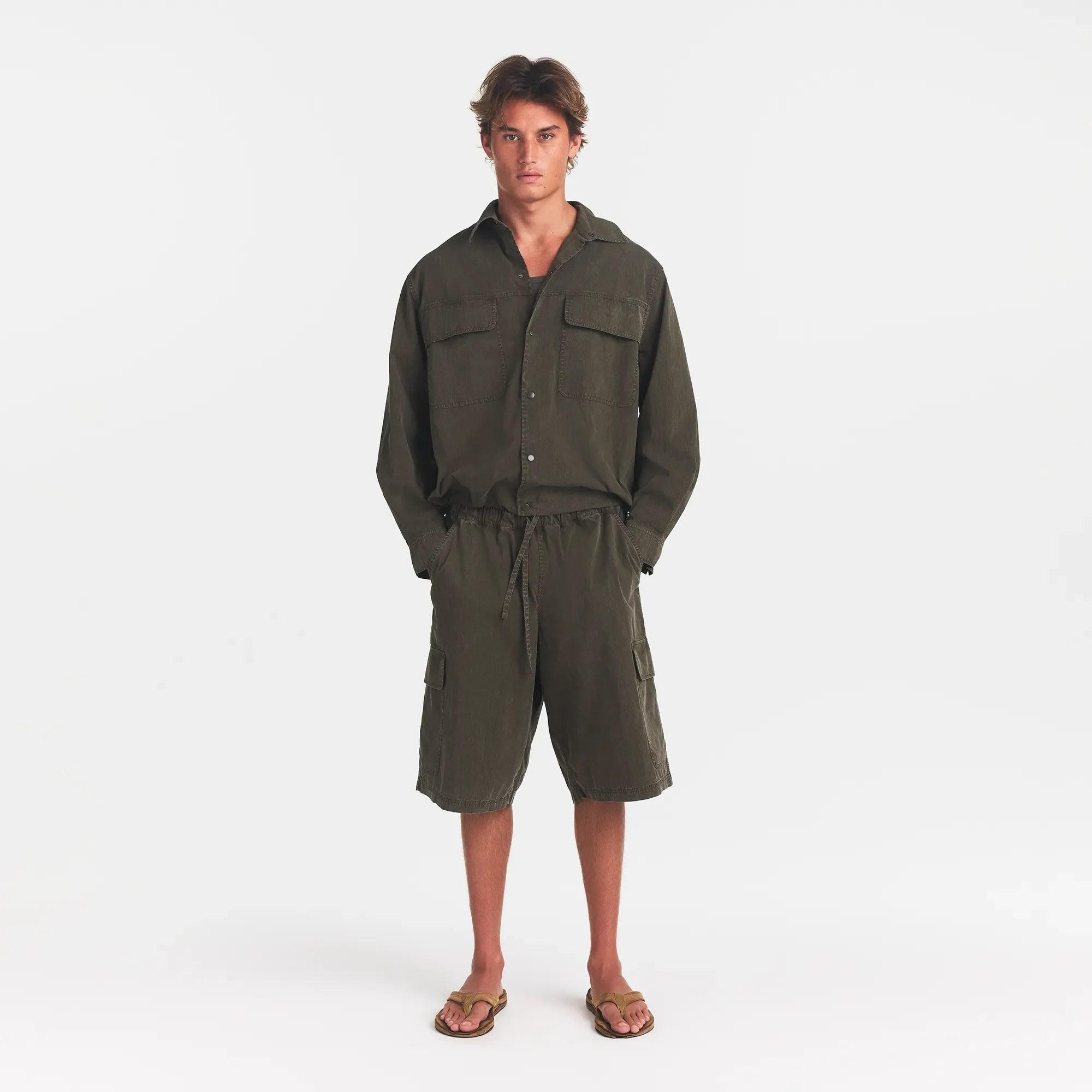 WOVEN MENS RELAXED SHIRT | JUNGLE