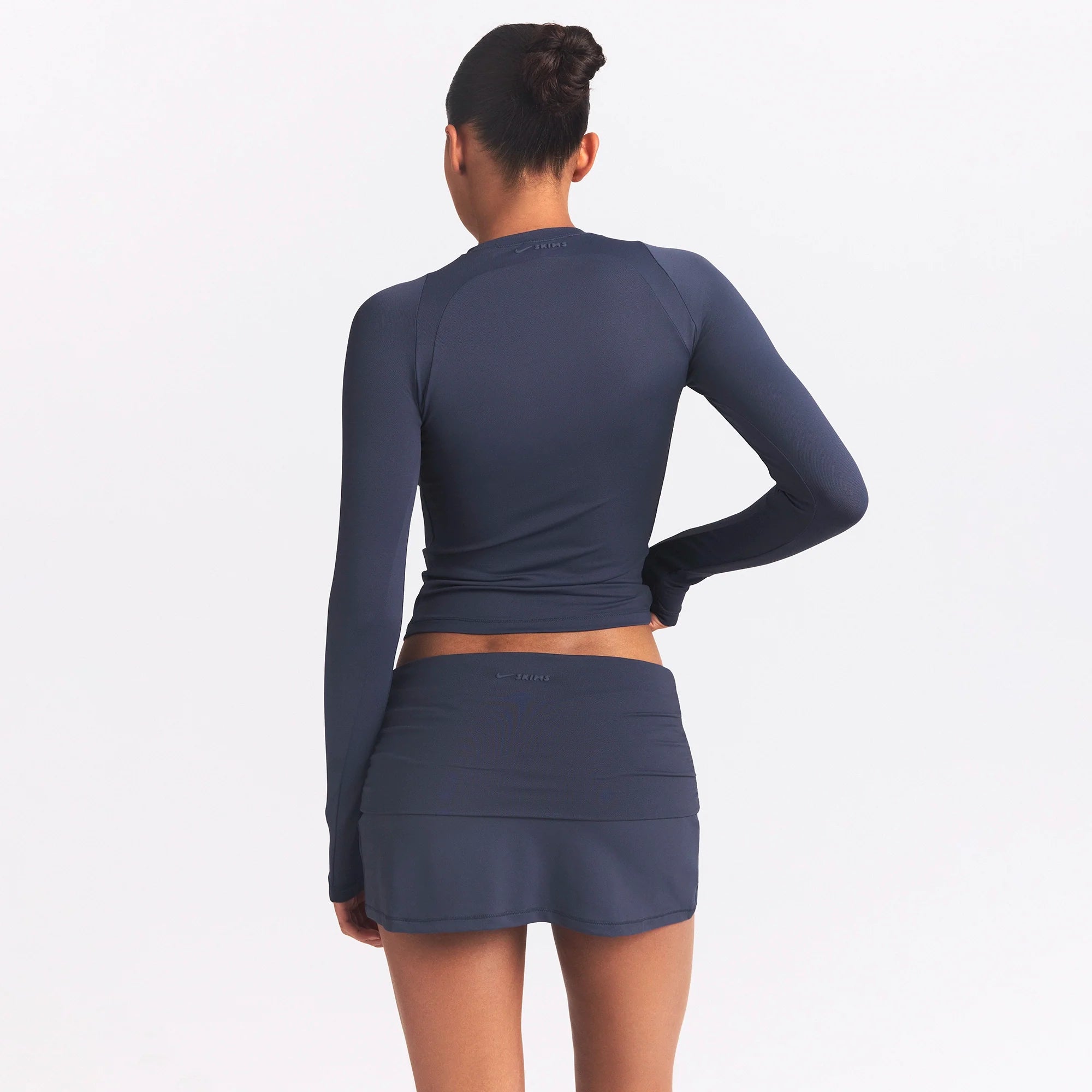 NikeSKIMS AIRY LONG SLEEVE CREW NECK TOP | DEEP ROYAL