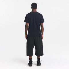 HEAVYWEIGHT COTTON MENS RELAXED CROPPED CREWNECK | OBSIDIAN