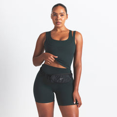 NikeSKIMS MATTE DOUBLE STRAP SCOOP TANK | DARK TEAL