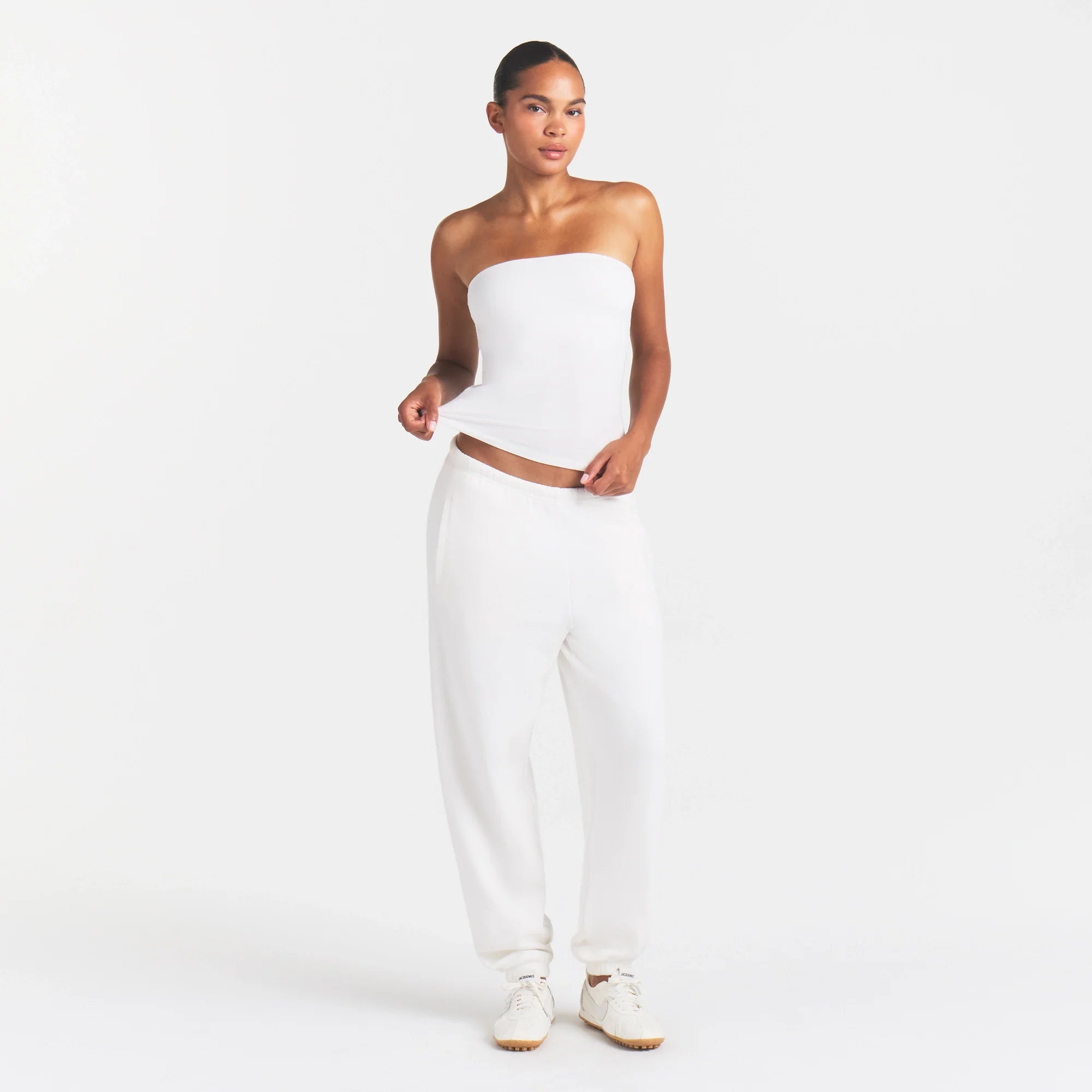 COTTON JERSEY TUBE TOP | MARBLE