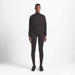 NikeSKIMS MATTE TRICOT TRACK JACKET | DARK ROAST