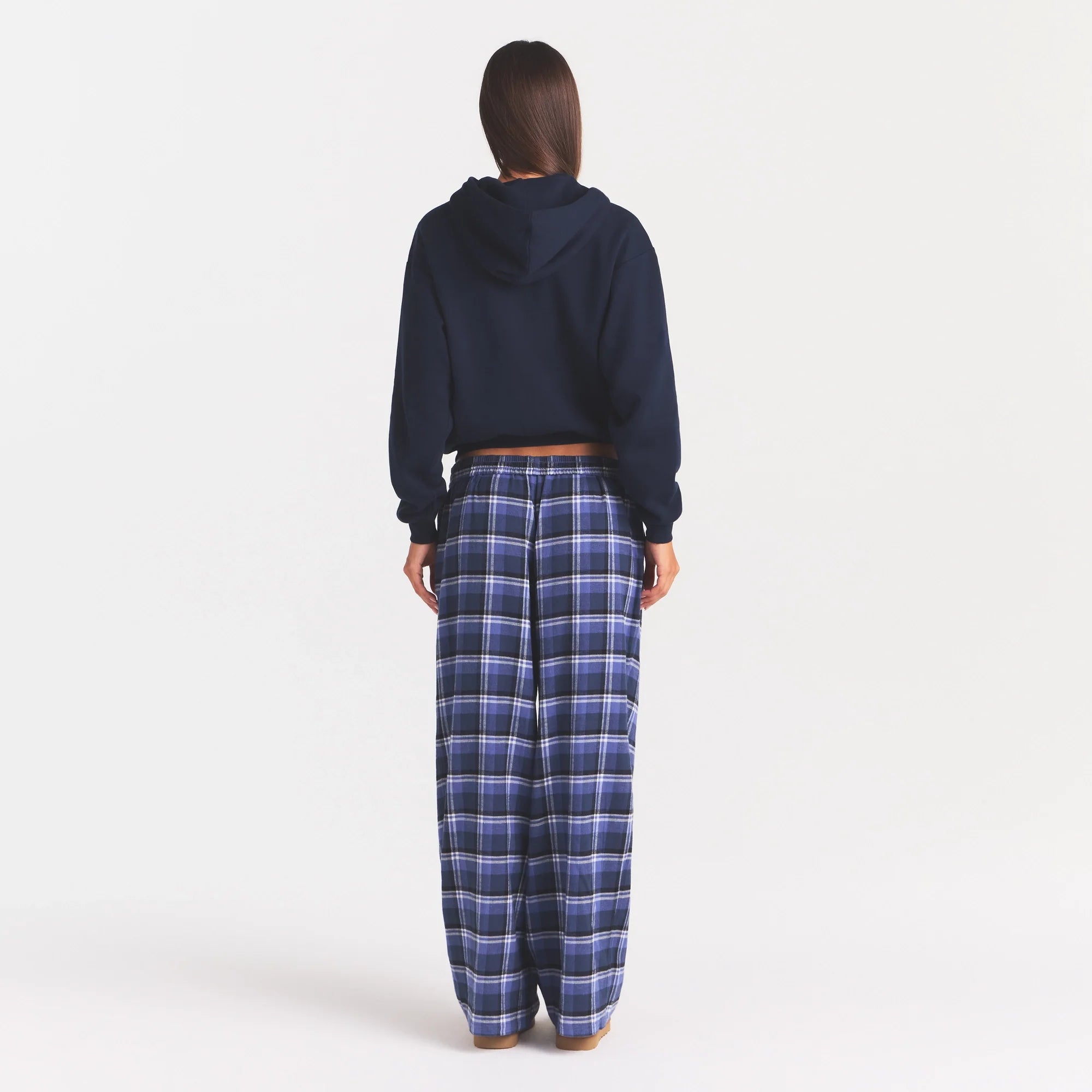 COTTON FLEECE CLASSIC ZIP UP HOODIE | NAVY